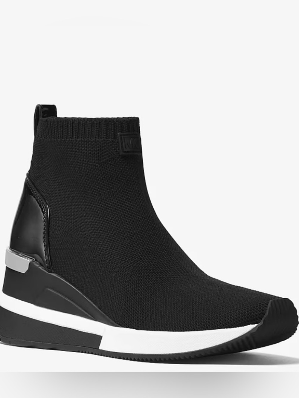 Michael Kors | Black Skyler Stretch-Knit Sock Sneaker | Sz   8.5 | Like New